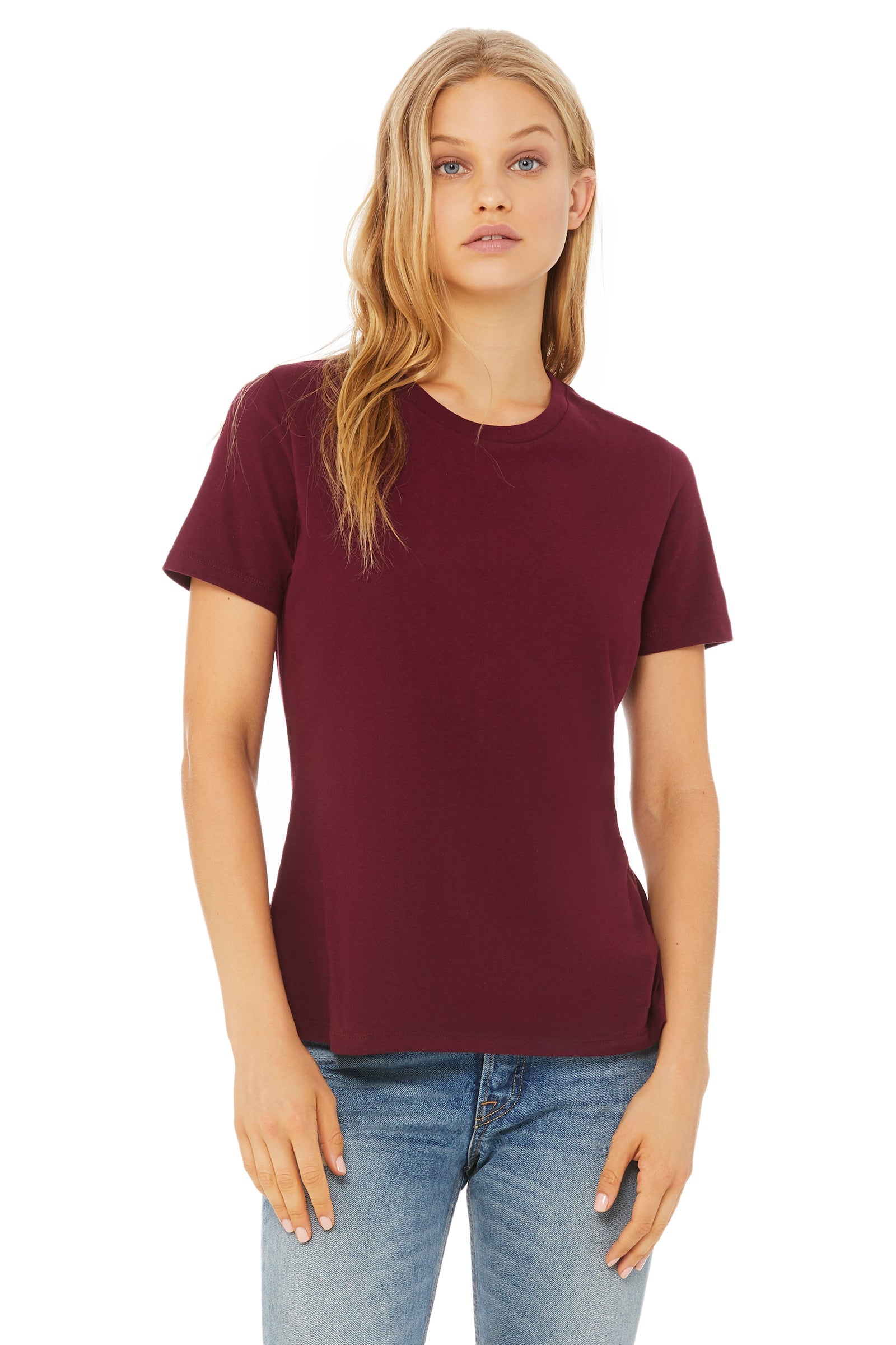 Custom women's maroon shirt